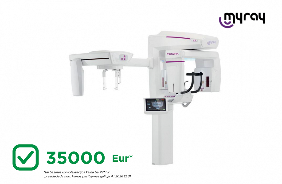 ProXima X6 dantų rentgenas - tiksliai ir nuosekliai diagnostikai