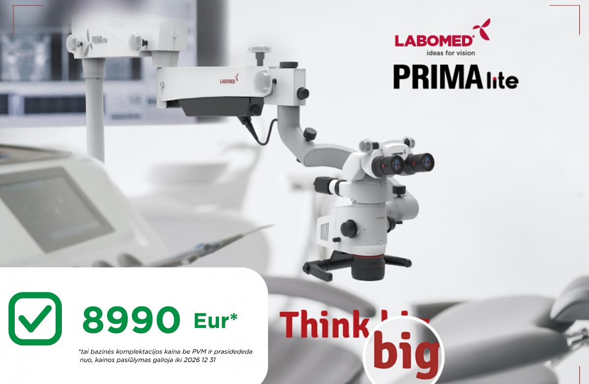 Labomed PRIMA Lite mikroskopos - idealus pasirinkimas kiekvienai klinikai