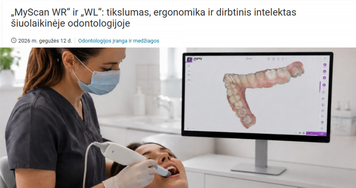 Intraoraliniai skeneriai MyScan WR ir WL